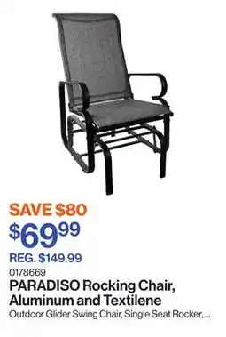 Patrick Morin PARADISO Rocking Chair, Aluminum and Textilene offer