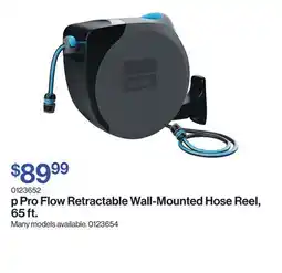 Patrick Morin Pro Flow Retractable Wall-Mounted Hose Reel, 65 ft offer