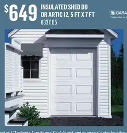 Canac Insulated Shed Door Artic 12 offer
