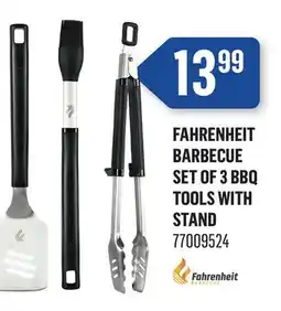 Canac FAHRENHEIT BARBECUE Set of 3 BBQ Tools with Stand offer