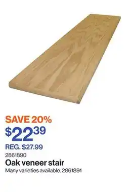 Patrick Morin Oak veneer stair offer