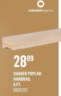 Canac Shaker Poplar Handrail offer
