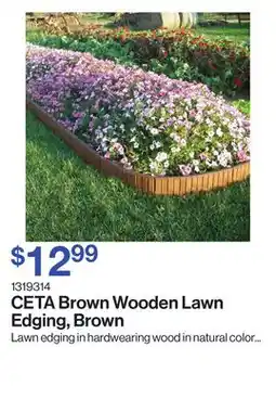 Patrick Morin Brown Wooden Lawn Edging, Brown offer