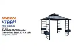Patrick Morin PARK GARDEN Gazebo, Galvanized Steel, 10 ft. x 12 ft offer