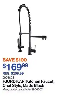 Patrick Morin KARI Kitchen Faucet, Chef Style, Matte Black offer