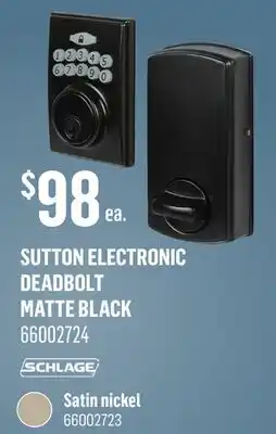 Canac Sutton Electronic Deadbolt offer