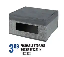 Canac Foldable Storage Box Grey 12 1/4 in offer