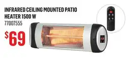 Canac Infrared Ceiling Mounted Patio Heater 1500W offer