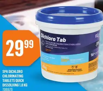 Canac Spa Dichloro Chlorinating Tablets quick dissolving 1.8kg offer