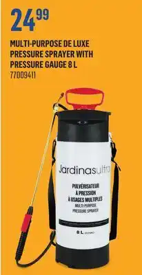 Canac Multi-Purpose De Luxe Pressure Sprayer With Pressure Gauge 8L offer