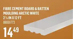 Canac Fibre Cement Board & Batten Moulding arctic white 2 1/4 in x 12 ft offer
