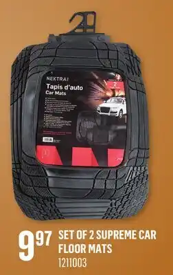 Canac Set of 2 Supreme Car Floor Mats offer