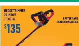 Canac Hedge Trimmer 24 in 18 V offer