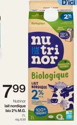 Avril Nutrinor lait nordique bio 2% M.G offer