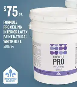Canac Formule Pro Ceiling Interior Latex Paint Natural White offer