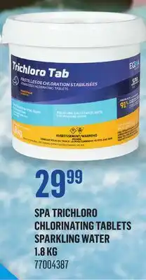Canac Spa Trichloro Chlorinating Tablets sparkling water offer