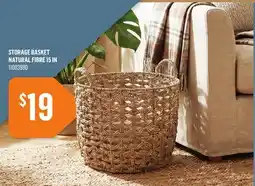 Canac Storage Basket Natural Fibre 15 in offer