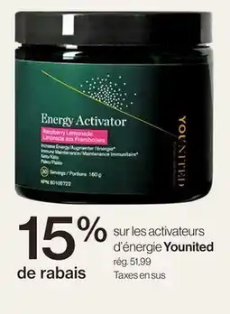 Avril sur les activateurs d'énergie Younited offer
