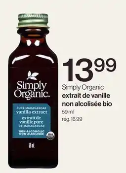 Avril Simply Organic extract de vanille non alcolisée bio offer