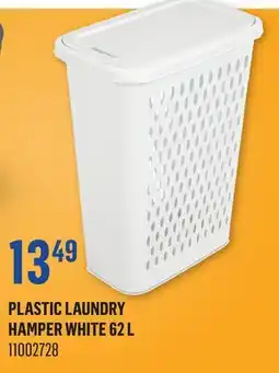 Canac Plastic Laundry Hamper White offer