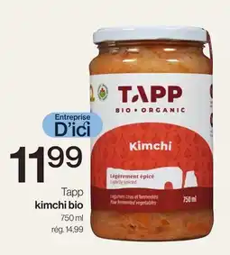 Avril Tapp kimchi bio offer