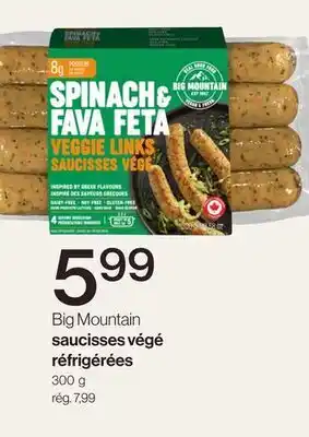Avril Big Mountain saucisses végé réfrigérées offer