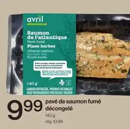 Avril pavé de saumon fumé décongelé offer