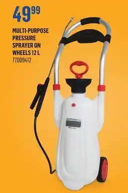Canac Multi-Purpose Pressure Sprayer On Wheels 12L offer