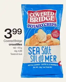 Avril Covered Bridge croustilles offer
