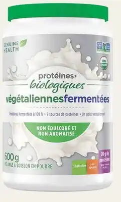 Avril Genuine Health sur les protéines offer