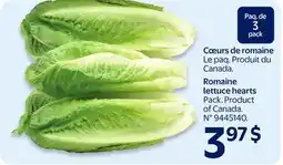Walmart Romaine Lettuce Hearts offer