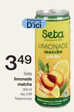 Avril Seta limonade matcha offer