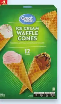 Walmart Great Value ice cream waffle cones offer
