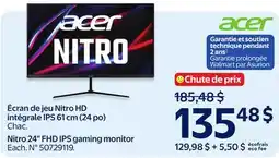Walmart Acer Nitro 24 FHD IPS gaming monitor offer