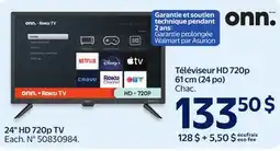Walmart ONN. 24 HD 720p TV offer