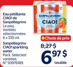 Walmart Sanpellegrino CIAO! Sparkling Water offer