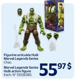Walmart Marvel Legends Series Hulk action figure offer