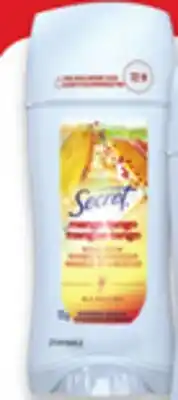 Walmart Secret Fresh antiperspirant or deodorant offer