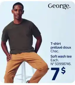 Walmart George Soft wash tee offer