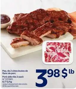 Walmart Pork side ribs 2-pack offer