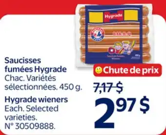 Walmart Hygrade wieners offer