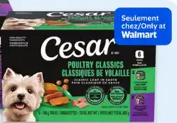 Walmart Cesar wet dog food offer