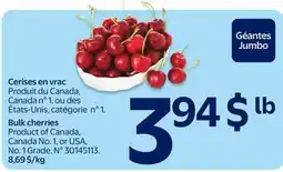 Walmart Bulk cherries offer