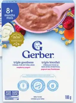 Walmart Gerber Triple Goodness baby yogurt cereal offer