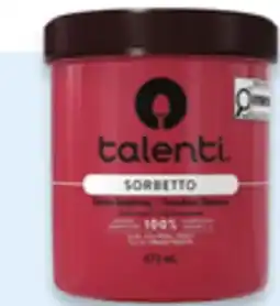 Walmart Talenti sorbet ice cream tubs offer