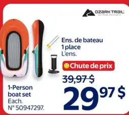 Walmart Ozark Trail 1-Person boat set offer