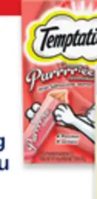 Walmart Temptations cat treats 180 g or lickables 40 g or 48 g offer