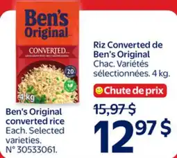 Walmart Ben's Original converted rice offer
