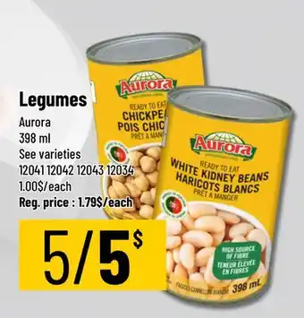 Mayrand Aurora Legumes offer