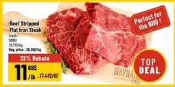 Mayrand Beef Stripped Flat Iron Steak offer